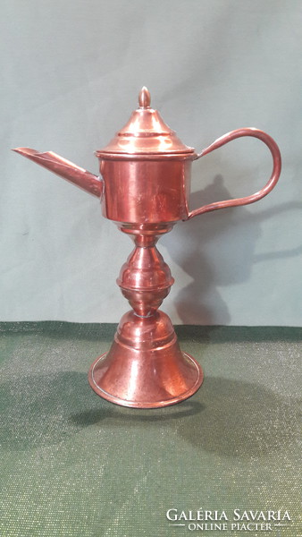 Copper oriental jug, spout