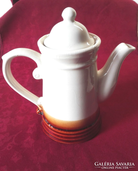 Kerámia teás kiöntő , 1 literes,  16,5 cm magas