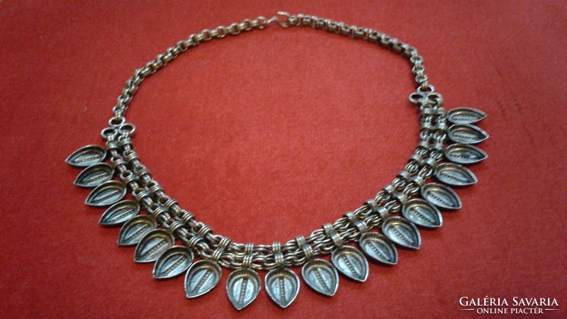 Old Polish, silver-plated necklaces