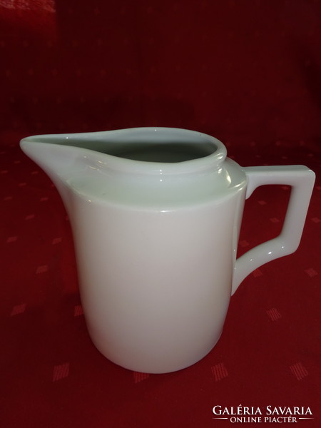 Zsolnay porcelain antique milk spout, white, height 12 cm. He has!