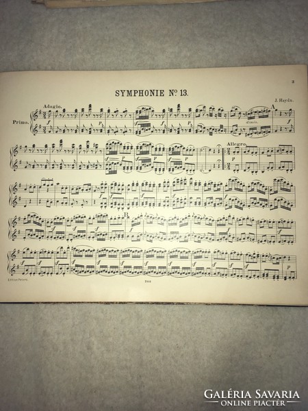 Symphonien Josef Haydn für pianoforte zu 4 Händen arrangiert von Hugo Ulrich. Band 3. Leipzig. C.F P