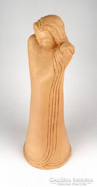 1D195 Varga Enikő : Kerámia figura 32.5 cm 1988
