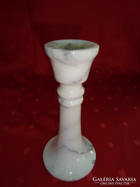 Marble candle holder, height 15.5 cm. He has!