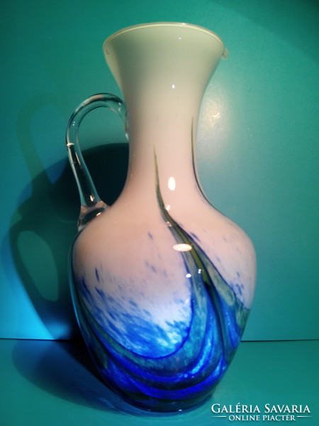 Just for that!!! Carlo moretti, Murano glass pouring amphora jug with sea blue