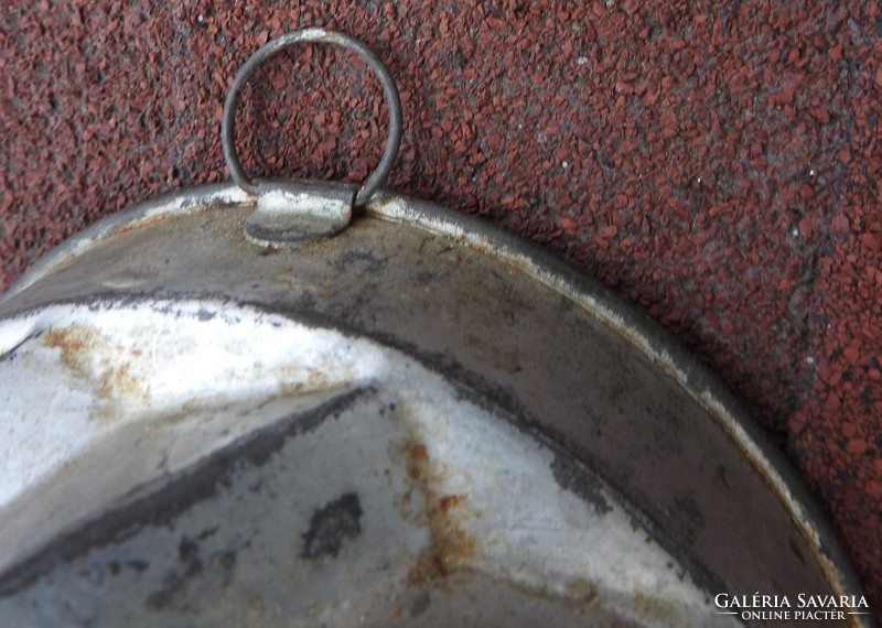 Antique metal kuglóf baking dish - extra small size