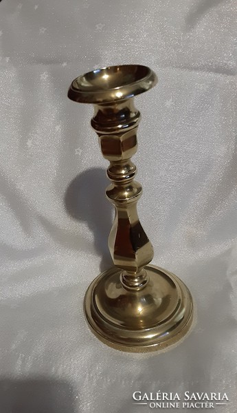 Antique copper candle holder, brass 23 cm, in good condition, solid