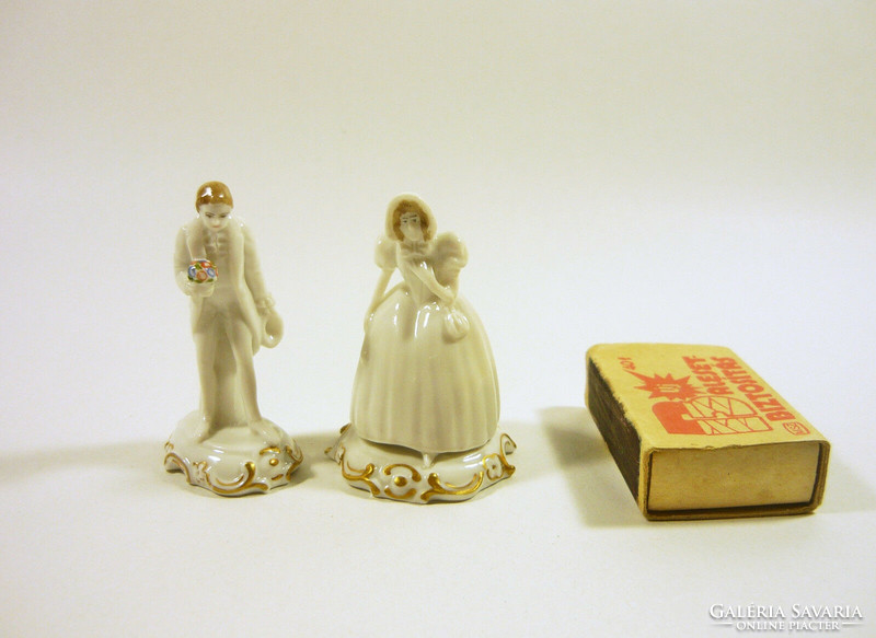 Rosenthal, wedding couple in white dress, miniature figures! (T011)