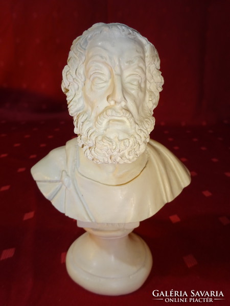 Bust of Homer alabaster, height 14.5 cm. He has!