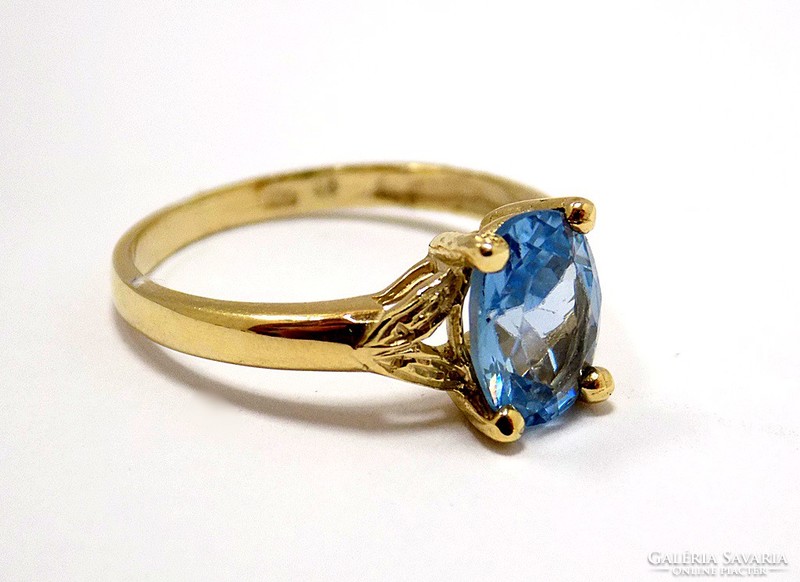Kék spinell köves arany gyűrű (ZAL-Au95629)