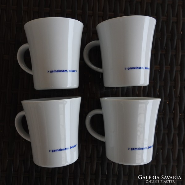 Kahla _ together better _ with German inscription _ tea / cocoa cup set 4 pcs