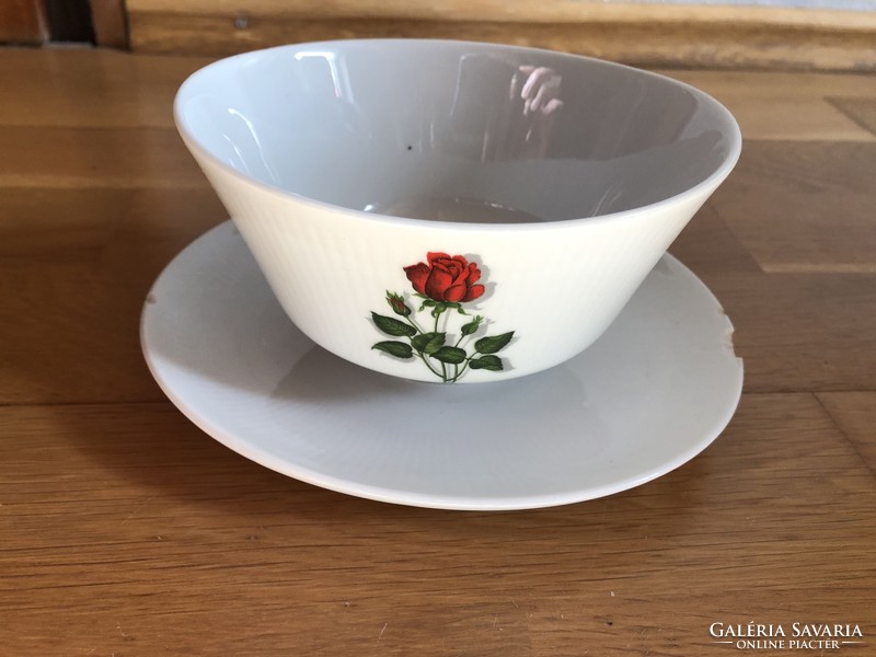 Z&Co Tirschenreuth - Bavaria  rózsamintás porcelán étkészlet
