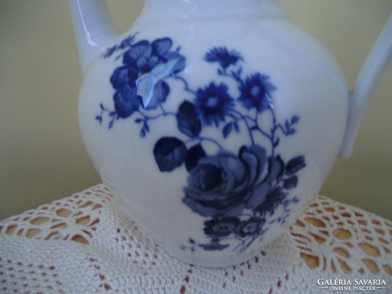 Bajor porcelán kancsó kék virágos Magassága 27x20x25 cm