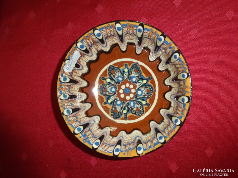 Bulgarian glazed ceramic bowl, diameter 13.5 cm. He has!