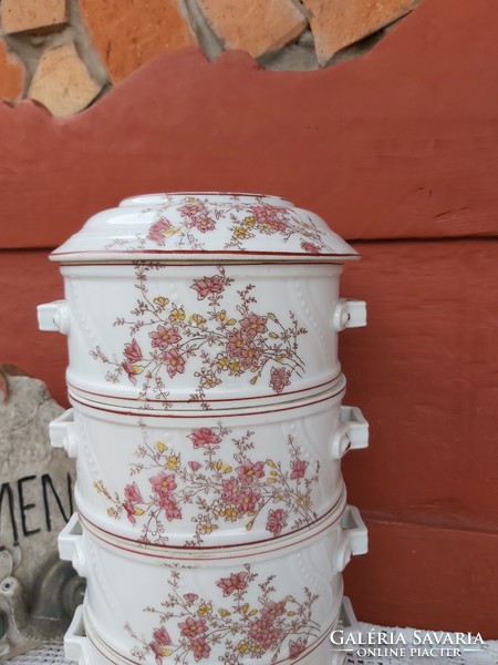 Beautiful rare antique floral larger barrel, foody collectible piece of nostalgia antique