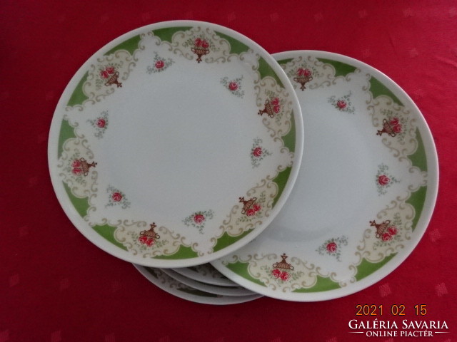 Henneberg German porcelain, 20-piece tableware with rose pattern. He has!