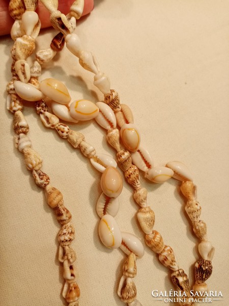 Gyönyörű hosszú kagyló nyaklánc
