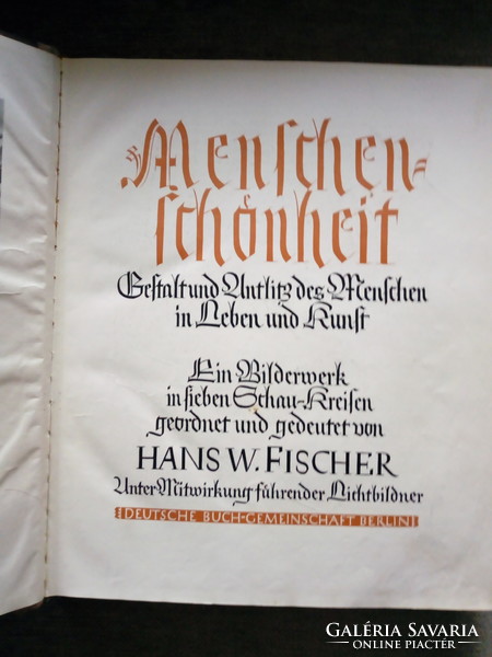 Hans W. Fischer: Menschen-Schönheit (1935)