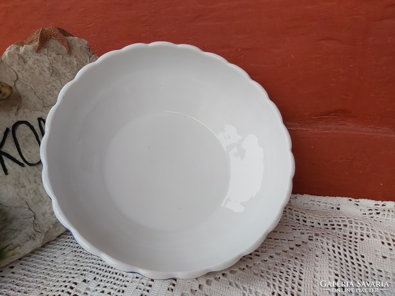 Beautiful floral 23 cm porcelain bowl, patty bowl can be hung on the peasant wall, nostalgia