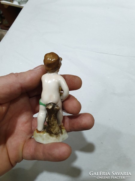 Nápolyi porcelán figura 