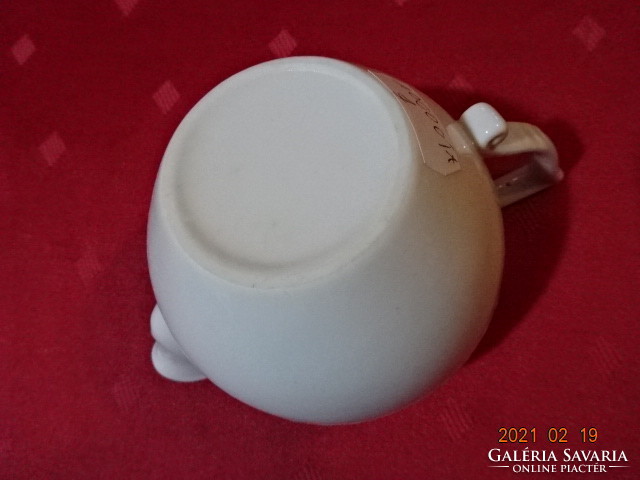 Herend porcelain, white milk spout, top diameter 6.5 cm. He has!