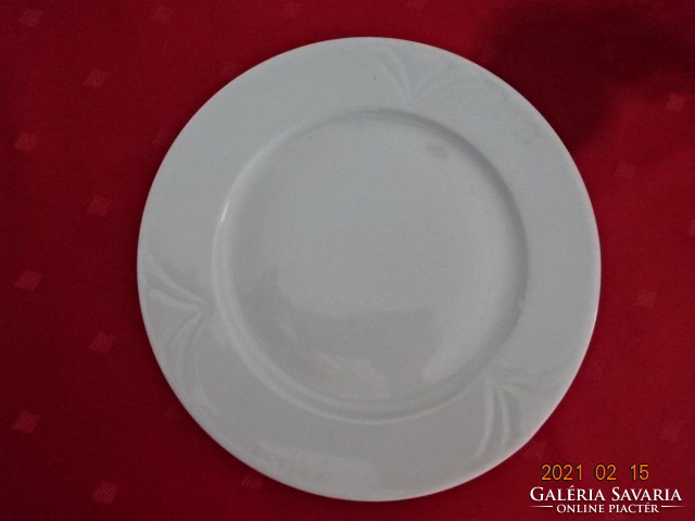 Lowland porcelain, white plate with a printed pattern. He has!