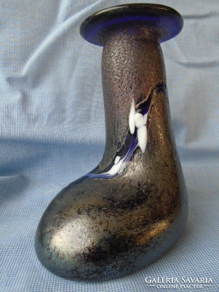 Pallme König vagy Kralik irrizáló váza elképesztő ritka műalkotás