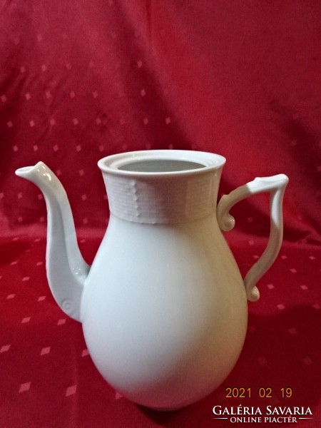 Herend porcelain, white teapot without lid. He has!