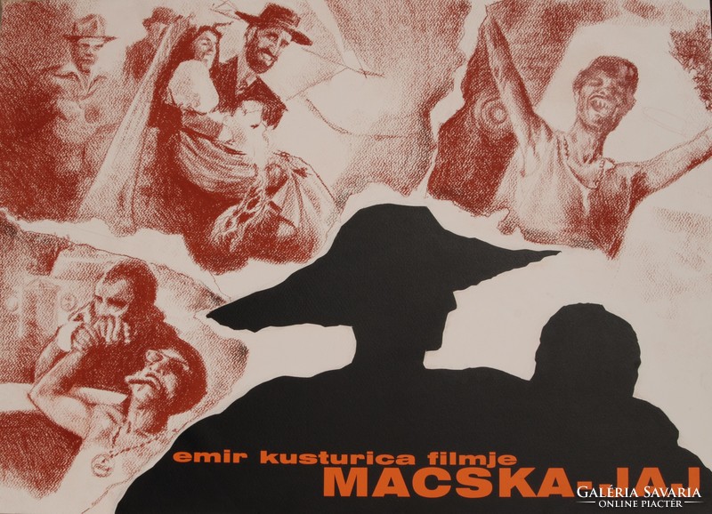 Kusturica: cat-woe - poster design, unique graphics