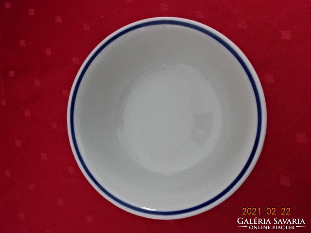 Zsolnay porcelain, antique, blue striped soup bowl, diameter 16.5 cm. He has!