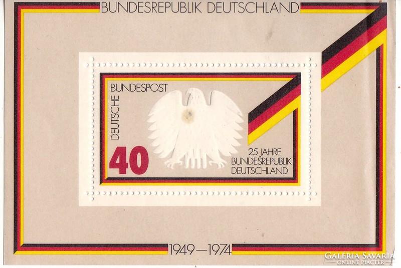 Németország emlékbélyeg blokk 1974