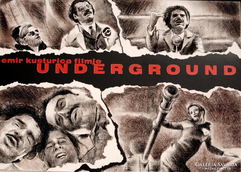 Kusturica: underground - poster design, unique graphics