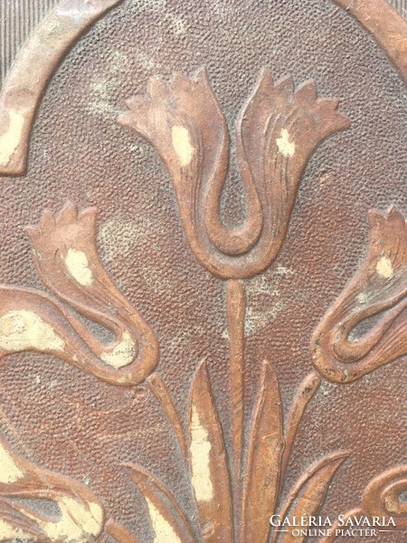 Beautiful art nouveau leather folder