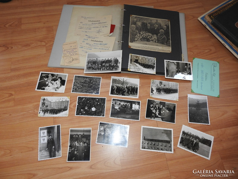 Emlékek egy német katonától - fotók, újságcikkek, igazolások