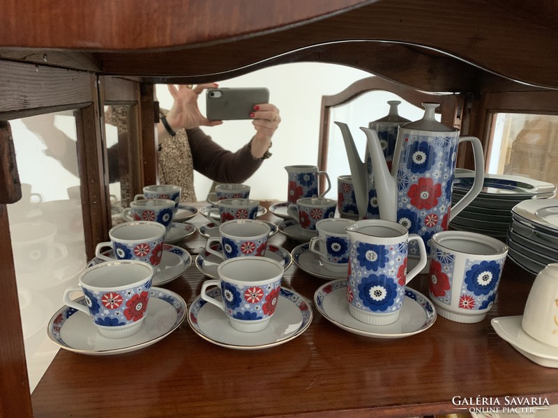 Utánozhatatlan NDK porcelán kávés ( mokkás) készlet