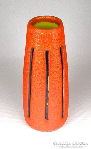 1D332 Régi nagyméretű retro Tófej kerámia váza 22 cm