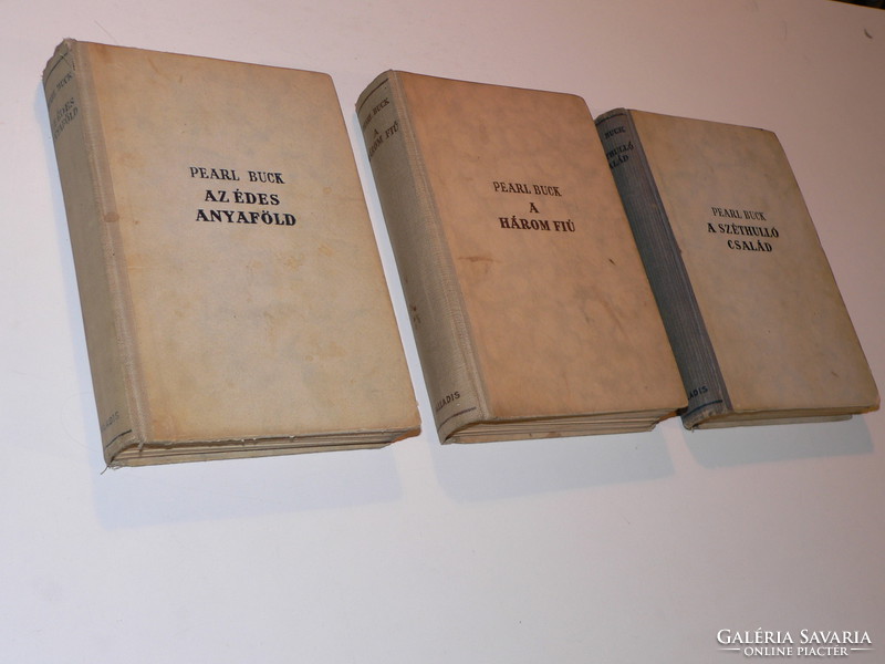 Pearl Buck trilógia 3 kötetből álló kínai regényciklus olcsón eladó