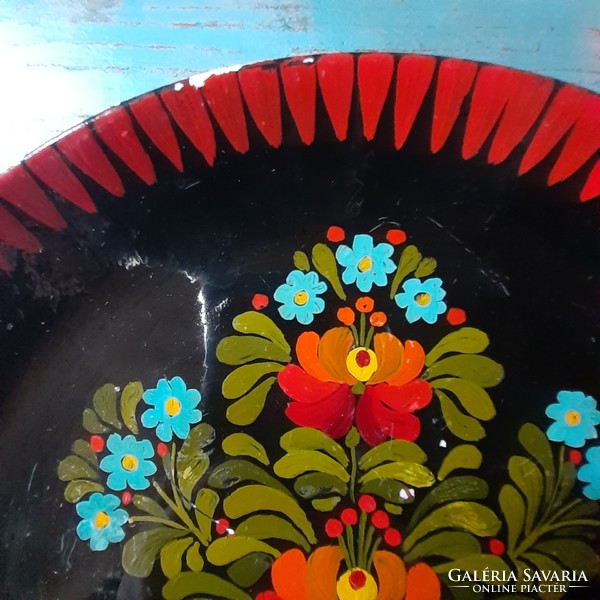 Beautiful floral patterned granite wall plate