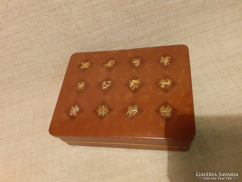 Chocolate box on old plate in nice condition