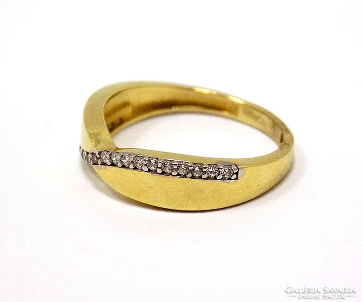 Gold ring with stones (zal-au92037)