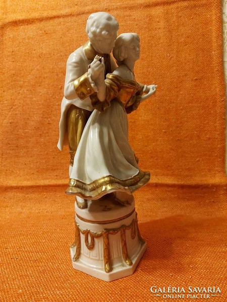 Pair of antique baroque fairytale-like German porcelain figurines! 30cm!!!