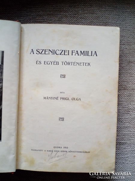 Mányiné Prigl Olga: A Szeniczei familia és egyéb történetek (1910)