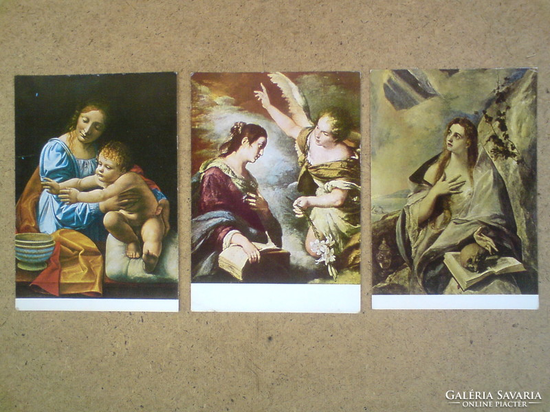 Régi  szépművészeti képeslapok - festmény képeslapok (régi postatiszta képeslap)