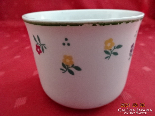 Luciano Italian porcelain, flower-patterned sugar bowl, diameter 8.5 cm. He has!
