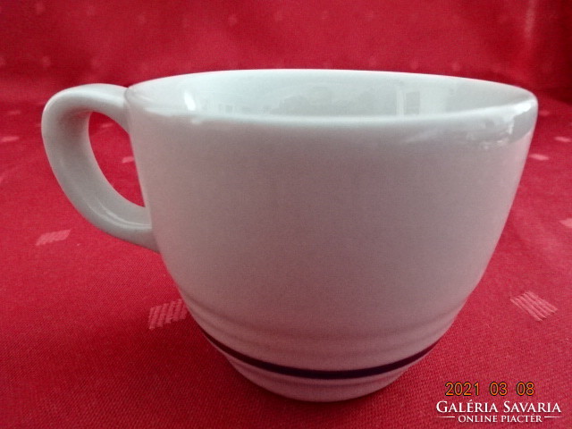 Italian porcelain, blue striped coffee cup, diameter 6.5 cm. He has!
