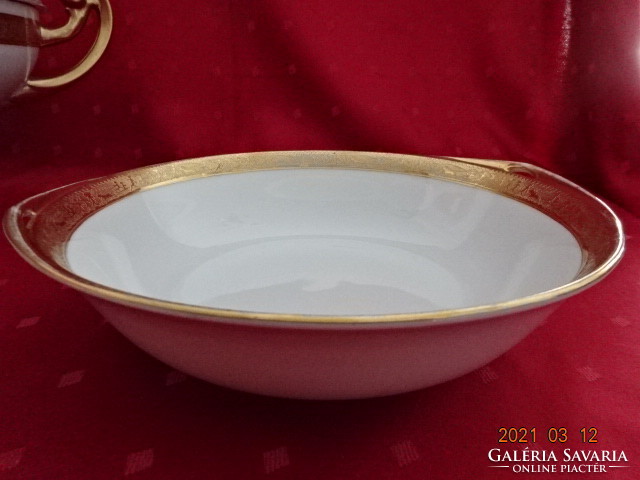 Gloria Czech porcelain, antique garnished bowl, richly gilded. He has!