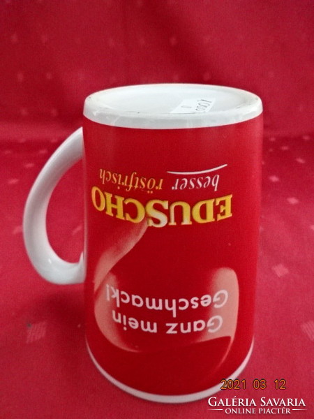 German porcelain cup, eduscho advertising, diameter 8.5 cm. He has!