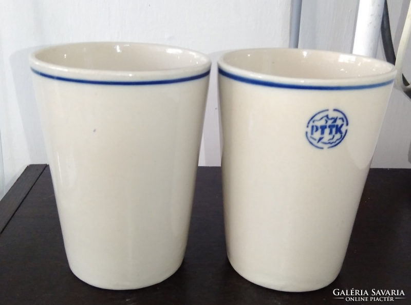 Pttk logos retro porcelain Polish commemorative cup 1 pc (Polish Tourist and Sightseeing Society)