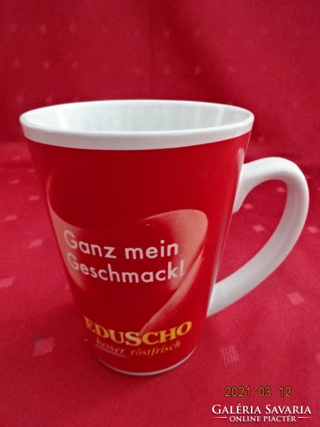 German porcelain cup, eduscho advertising, diameter 8.5 cm. He has!