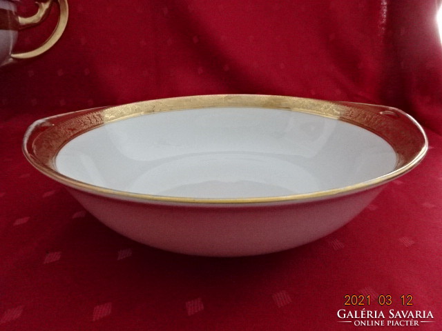 Gloria Czech porcelain, antique garnished bowl, richly gilded. He has!
