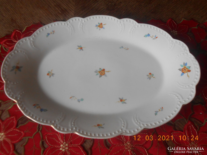 Antique zsolnay beaded, meaty / fried / roasted dish